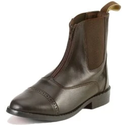 Equi-Star Ladies All Weather Zip Paddock Boots -Equestrian Supplies 202011 Brown 33