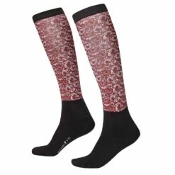 Kerrits Kids Dual Zone Boot Socks -Equestrian Supplies 30456sangria 1