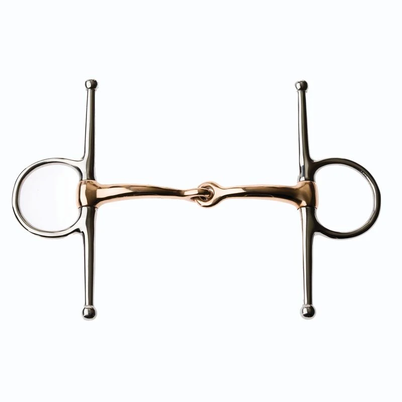 Korsteel Stainless Steel Copper Mouth Full Cheek Snaffle Bit 3 Korsteel Stainless Steel Copper Mouth Full Cheek Snaffle Bit