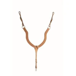 Western Rawhide Country Legend Basketweave Breastcollar - Golden Tan