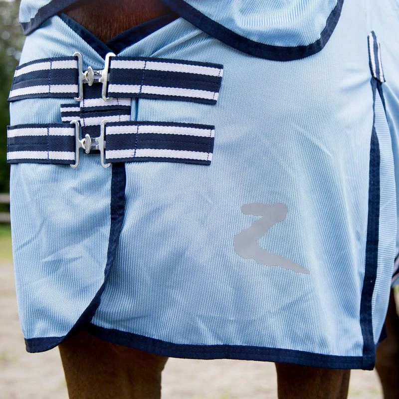 Horze Freja Belly Guard Combo Fly Sheet - Light Blue 4 Horze Freja Belly Guard Combo Fly Sheet - Light Blue - Image 2