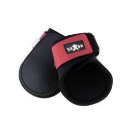 Saxon Contoured Fetlock Boots - Black/Pink