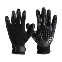 Horze Super Touch Grooming Gloves - Black