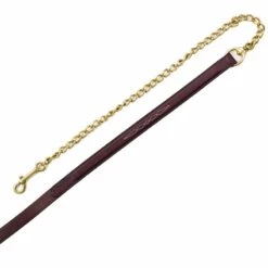 Aramas Fancy Square Raised Lead W/Solid Brass Chain - Chocolate