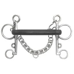 Centaur Mullen Soft Rubber Pelham - Stainless Steel