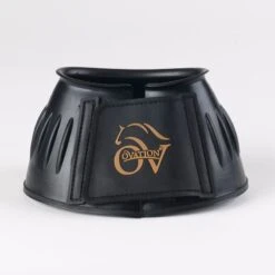 Ovation Professional Ribbed Hook And Loop Bell Boot - Black