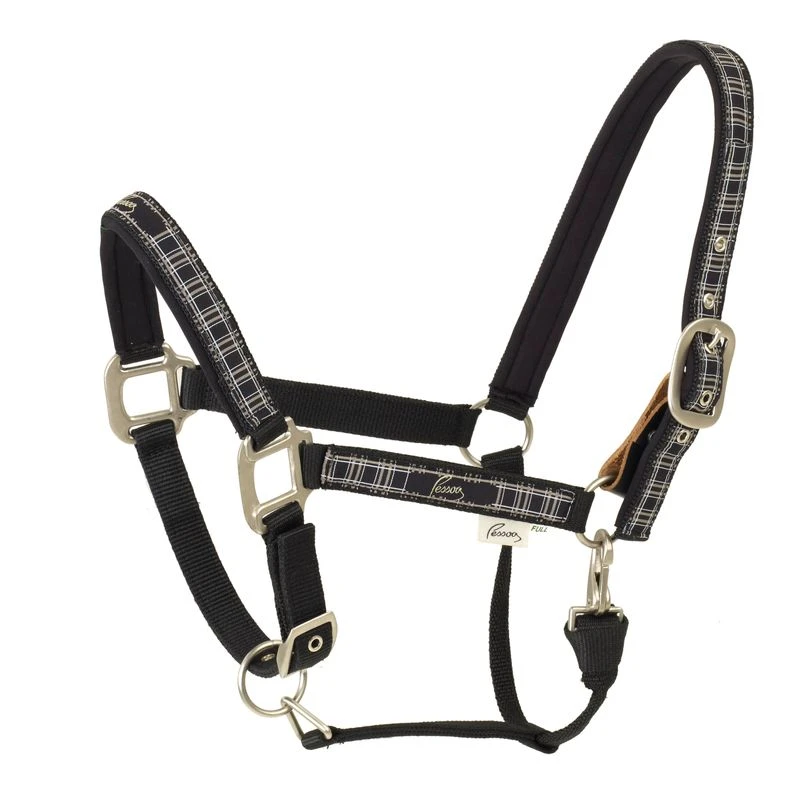 Pessoa Pessoa Alpine Padded Halter - Navy/Black Plaid 4 Pessoa Pessoa Alpine Padded Halter - Navy/Black Plaid - Image 2