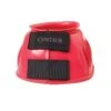 Centaur PVC Ribbed Double Hook And Loop Bell Boots - Red -Equestrian Supplies 436097 800 800