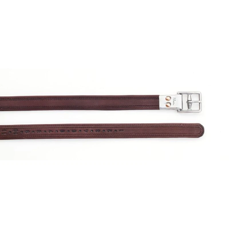 Pessoa Covered Leather Clasp End Leathers - Dark Brown 3 Pessoa Covered Leather Clasp End Leathers - Dark Brown