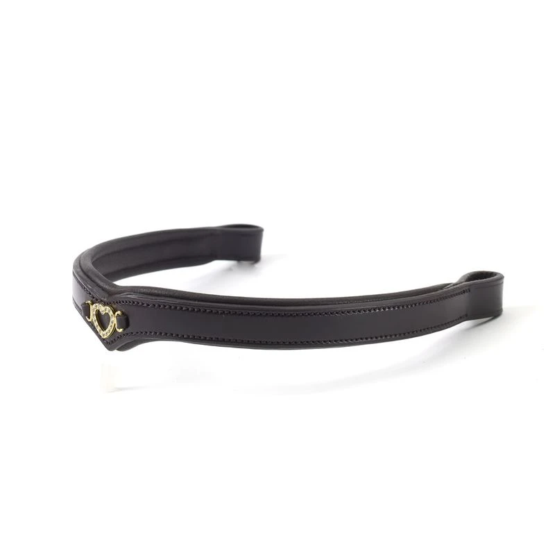 Ovation Single Heart V Browband - Black 3 Ovation Single Heart V Browband - Black