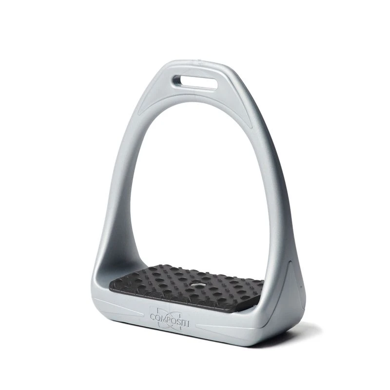 Compositi Reflex 3D Wide Track Stirrups - Grey Stirrup/Black Pad 3 Compositi Reflex 3D Wide Track Stirrups - Grey Stirrup/Black Pad