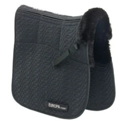 Ovation Europa Oversize Six Shim Dressage Pad - Black/Black