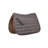 Roma Ecole Star Quilt Close Contact Saddle Pad - Grey/Pink/Black -Equestrian Supplies 442363 800 800