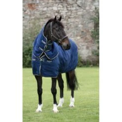 Rambo Deluxe Stable Plus 200g - Navy/Champagne/Navy