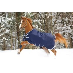 Rambo Original Turnout W/Leg Arches 200g - Navy/Silver