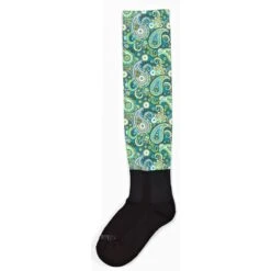 Ovation Performerz Boot Sock -Equestrian Supplies 470933 C1908 Green Paisley