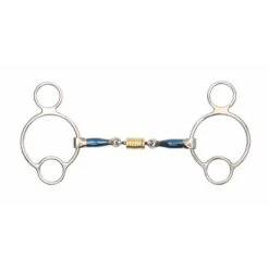 Shires Universal Bit W/Roller Link - Blue Sweet Iron