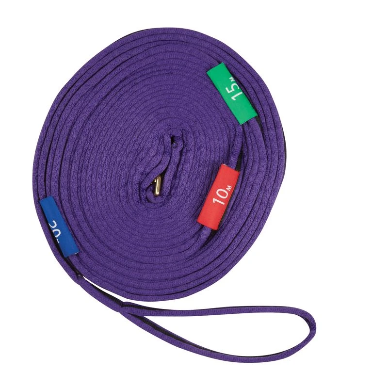 Kincade Two Tone Lunge Line With Circle Markers - Purple/Black 3 Kincade Two Tone Lunge Line With Circle Markers - Purple/Black