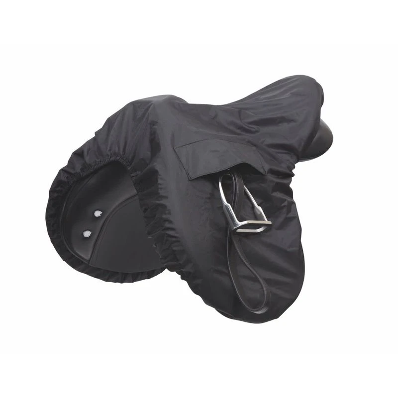 Shires Solid Color Waterproof Ride On Saddle Cover - Black 3 Shires Solid Color Waterproof Ride On Saddle Cover - Black