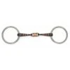 Shires Copper Lozenge Snaffle W/Raised Rib - Black Sweet Iron -Equestrian Supplies 477679 800 800