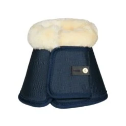 Horze Lincoln Faux Fur Bell Boots - Dress Dark Blue -Equestrian Supplies 479955 800 800
