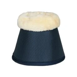 Horze Lincoln Faux Fur Bell Boots - Dress Dark Blue -Equestrian Supplies 479956 800 800