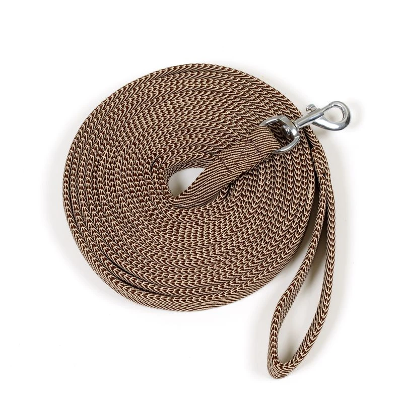 Centaur Cushion Padded Lunge Line - Tan/Brown 3 Centaur Cushion Padded Lunge Line - Tan/Brown