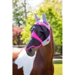 Shires Air Motion Fly Mask W/Ears & Nose - Pink