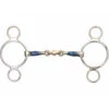 Shires Blue Sweet Iron Two Ring Gag With Lozenge Bit 2 Shires Blue Sweet Iron Two Ring Gag With Lozenge Bit -Equestrian Supplies 5212 2