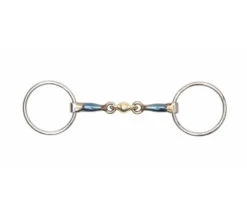 Shires Blue Sweet Iron Loose Ring With Lozenge Bit