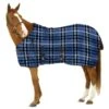 Pessoa Fly Sheet W/Belly Cover - Blue Plaid -Equestrian Supplies 529294 800 800