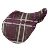 Pessoa Alpine 1200D Saddle Cover - Carob Brown/Fuchsia Plaid 2 Pessoa Alpine 1200D Saddle Cover - Carob Brown/Fuchsia Plaid -Equestrian Supplies 533834 800 800