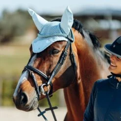 Horze Cooling Ear Net - Corydalis Light Blue -Equestrian Supplies 542065 800 800
