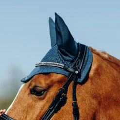 Horze Cooling Ear Net - Obscure Night Dark Blue 7 Horze Cooling Ear Net - Obscure Night Dark Blue -Equestrian Supplies 542134 800 800