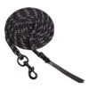 Blocker 12' Lead Rope W/Popper - Black/Silver -Equestrian Supplies 545823 800 800