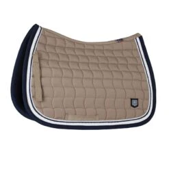 B Vertigo Cameron Double Corded All Purpose Saddle Pad - Fossil Brown