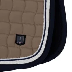 B Vertigo Cameron Double Corded All Purpose Saddle Pad - Fossil Brown -Equestrian Supplies 551883 800 800
