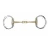 Shires Brass Alloy Flat Ring Lozenge Eggbutt - Stainless Steel