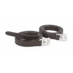 Shires Easy Care Non Stretch Stirrup Leathers - Black