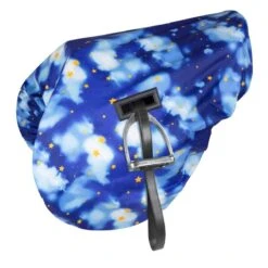 Shires Print Waterproof Ride On Saddle Cover - Midnight