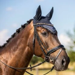 Horze Sandnes Ear Net - Dark Navy 7 Horze Sandnes Ear Net - Dark Navy -Equestrian Supplies 590490 800 800