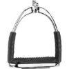 Herm Sprenger System 4 Offset Stirrups - Stainless Steel/Black Pad -Equestrian Supplies 605239 800 800