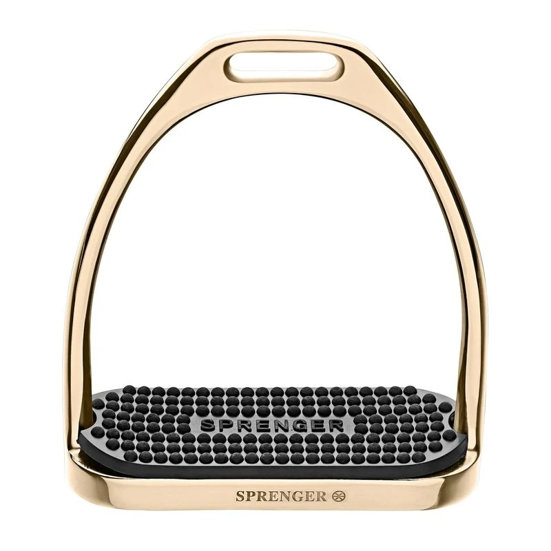 Herm Sprenger Fillis Stirrups - Gold/Black Pad 3 Herm Sprenger Fillis Stirrups - Gold/Black Pad
