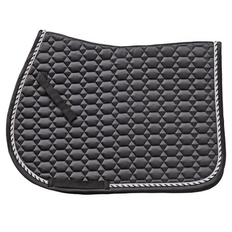 Ovation Elegance Satin AP Saddle Pad - Black 3 Ovation Elegance Satin AP Saddle Pad - Black
