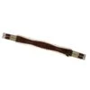 M. Toulouse Shaped Leather Girth W/Sheepskin Lining - Chocolate -Equestrian Supplies 631463 800 800
