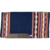 Western Rawhide Country Legend New Zealand Wool Pad W/Soft Felt - Navy/Sand/Red/White -Equestrian Supplies 679626 800 800