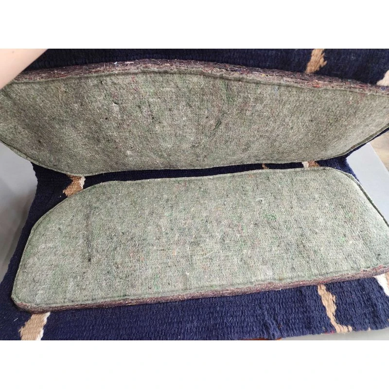 Western Rawhide Country Legend New Zealand Wool Pad W/Soft Felt - Navy/Sand/Red/White 4 Western Rawhide Country Legend New Zealand Wool Pad W/Soft Felt - Navy/Sand/Red/White - Image 2