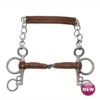 Metalab Leather Pelham Pinchless Snaffle Bit -Equestrian Supplies BE008526