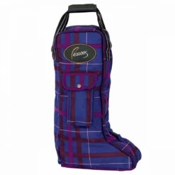Pessoa 1200D Boot Bag -Equestrian Supplies NS470173 navymagentaplaid