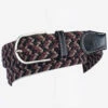 Ovation Stretch Belt -Equestrian Supplies OvBeltBrownTanBlack
